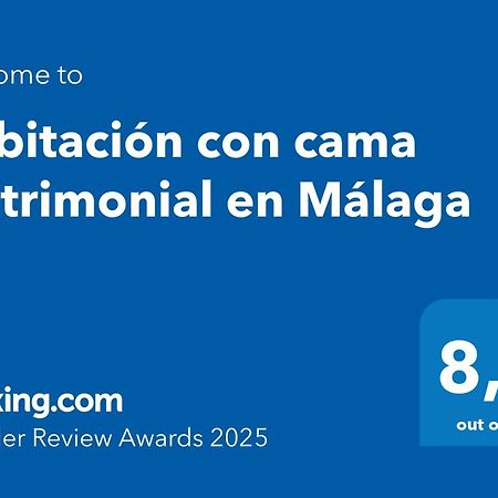 Habitacion Con Cama Matrimonial En Málaga Esterno foto